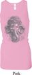 Ladies Tanktop 3D Ganesha Lights Longer Length Racerback Tank Top
