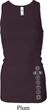Ladies Tanktop 7 Chakras Bottom Print Longer Length Racerback Tank
