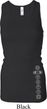 Ladies Tanktop 7 Chakras Bottom Print Longer Length Racerback Tank