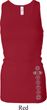 Ladies Tanktop 7 Chakras Bottom Print Longer Length Racerback Tank