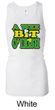 Ladies Tanktop A Wee Bit Irish Shamrock Longer Length Racerback Tank
