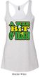 Ladies Tanktop A Wee Bit Irish Shamrock Tri Blend Racerback Tank Top