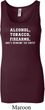 Ladies Tanktop Alcohol Tobacco Firearms ATF Longer Length Tank Top