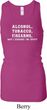 Ladies Tanktop Alcohol Tobacco Firearms Longer Length Racerback Tank