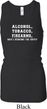 Ladies Tanktop Alcohol Tobacco Firearms Longer Length Racerback Tank