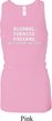 Ladies Tanktop Alcohol Tobacco Firearms Longer Length Racerback Tank