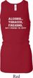 Ladies Tanktop Alcohol Tobacco Firearms Longer Length Racerback Tank