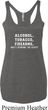 Ladies Tanktop Alcohol Tobacco Firearms Tri Blend Racerback Tank Top
