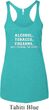 Ladies Tanktop Alcohol Tobacco Firearms Tri Blend Racerback Tank Top