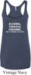Ladies Tanktop Alcohol Tobacco Firearms Tri Blend Racerback Tank Top