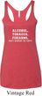 Ladies Tanktop Alcohol Tobacco Firearms Tri Blend Racerback Tank Top