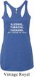 Ladies Tanktop Alcohol Tobacco Firearms Tri Blend Racerback Tank Top