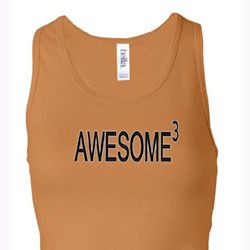 Ladies Tanktop Awesome Cubed Longer Length Racerback Tank Top Ladies Tanktop Awesome Cubed Longer Length Racerback Tank Top