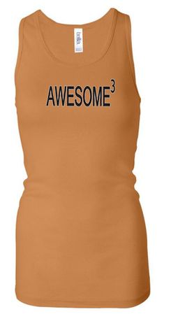 Ladies Tanktop Awesome Cubed Longer Length Racerback Tank Top