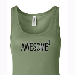 Ladies Tanktop Awesome Cubed Longer Length Tank Top Ladies Tanktop Awesome Cubed Longer Length Tank Top