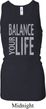 Ladies Tanktop Balance Your Life Longer Length Racerback Tank Top