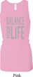Ladies Tanktop Balance Your Life Longer Length Racerback Tank Top