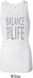 Ladies Tanktop Balance Your Life Longer Length Racerback Tank Top