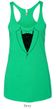 Ladies Tanktop Basic Black Tuxedo Tri Blend Racerback Tank Top