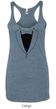 Ladies Tanktop Basic Black Tuxedo Tri Blend Racerback Tank Top