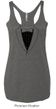 Ladies Tanktop Basic Black Tuxedo Tri Blend Racerback Tank Top