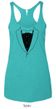 Ladies Tanktop Basic Black Tuxedo Tri Blend Racerback Tank Top