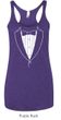 Ladies Tanktop Basic White Tuxedo Tri Blend Racerback Tank Top