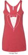 Ladies Tanktop Basic White Tuxedo Tri Blend Racerback Tank Top