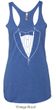 Ladies Tanktop Basic White Tuxedo Tri Blend Racerback Tank Top