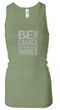 Ladies Tanktop Be The Change Longer Length Racerback Tank Top