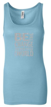 Ladies Tanktop Be The Change Longer Length Tank Top