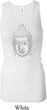 Ladies Tanktop Big Buddah Head Longer Length Racerback Tank