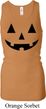 Ladies Tanktop Black Jack O Lantern Longer Length Racerback Tank Top