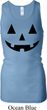 Ladies Tanktop Black Jack O Lantern Longer Length Racerback Tank Top