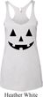 Ladies Tanktop Black Jack O Lantern Tri Blend Racerback Tank Top