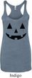 Ladies Tanktop Black Jack O Lantern Tri Blend Racerback Tank Top