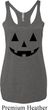 Ladies Tanktop Black Jack O Lantern Tri Blend Racerback Tank Top