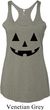 Ladies Tanktop Black Jack O Lantern Tri Blend Racerback Tank Top