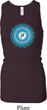 Ladies Tanktop Blue Vishuddha Longer Length Racerback Tank Top