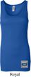 Ladies Tanktop Built Ford Tough Bottom Print Longer Length Tank Top