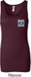 Ladies Tanktop Built Ford Tough Pocket Print Longer Length Tank Top