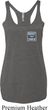 Ladies Tanktop Built Ford Tough Pocket Print Tri Blend Racerback Tank