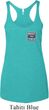 Ladies Tanktop Built Ford Tough Pocket Print Tri Blend Racerback Tank