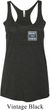 Ladies Tanktop Built Ford Tough Pocket Print Tri Blend Racerback Tank