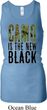 Ladies Tanktop Camo is the New Black Longer Length Racerback Tank Top