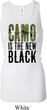 Ladies Tanktop Camo is the New Black Longer Length Racerback Tank Top