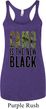 Ladies Tanktop Camo is the New Black Tri Blend Racerback Tank Top