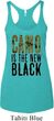 Ladies Tanktop Camo is the New Black Tri Blend Racerback Tank Top