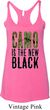 Ladies Tanktop Camo is the New Black Tri Blend Racerback Tank Top