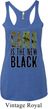 Ladies Tanktop Camo is the New Black Tri Blend Racerback Tank Top